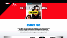 What Tiktokfans.live website looked like in 2019 (5 years ago)