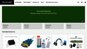 What Techcart.pk website looked like in 2019 (4 years ago)