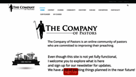 What Thecompanyofpastors.com website looked like in 2019 (5 years ago)