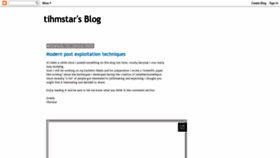 What Tihmstar.net website looked like in 2019 (5 years ago)