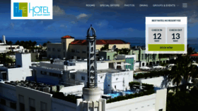What Thehotelofsouthbeach.com website looked like in 2019 (5 years ago)