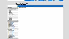What Tutorialized.com website looked like in 2019 (4 years ago)