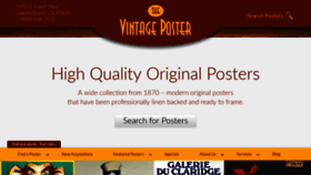 What Thevintageposter.com website looked like in 2019 (4 years ago)