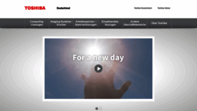 What Toshiba.de website looked like in 2019 (4 years ago)