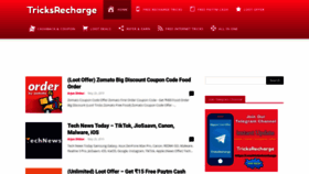 What Tricksrecharge.com website looked like in 2019 (4 years ago)