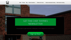 What Thechefscookingschool.com website looked like in 2019 (4 years ago)