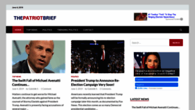What Thepatriotbrief.com website looked like in 2019 (4 years ago)