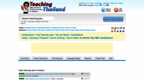 What Teachingthailand.com website looked like in 2019 (4 years ago)