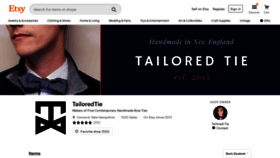 What Tailoredtie.com website looked like in 2019 (4 years ago)