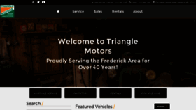 What Trianglemotors.com website looked like in 2019 (4 years ago)