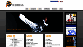 What Taekwondodata.com website looked like in 2019 (4 years ago)