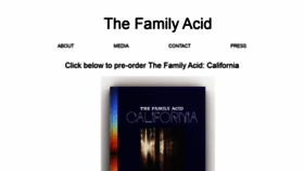 What Thefamilyacid.com website looked like in 2019 (4 years ago)