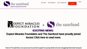 What Thesamfund.org website looked like in 2019 (4 years ago)