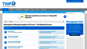 What Thewholesaleforums.co.uk website looked like in 2019 (4 years ago)