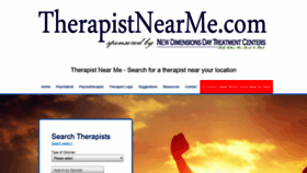 What Therapistnearme.com website looked like in 2019 (4 years ago)