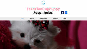 What Texasteacuppuppy.com website looked like in 2019 (4 years ago)