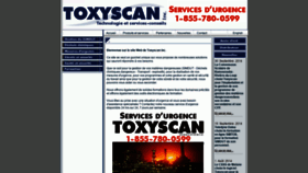 What Toxyscan.com website looked like in 2019 (4 years ago)