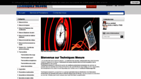 What Techniques-mesure.fr website looked like in 2019 (4 years ago)