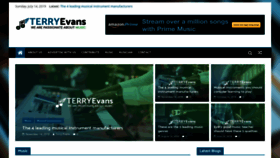 What Terryevansmusic.com website looked like in 2019 (4 years ago)