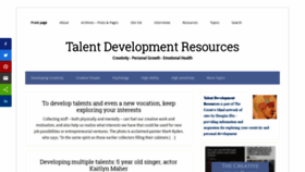 What Talentdevelop.com website looked like in 2019 (4 years ago)