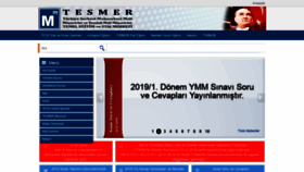 What Tesmer.org.tr website looked like in 2019 (4 years ago)