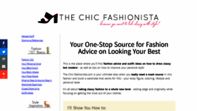 What Thechicfashionista.com website looked like in 2019 (4 years ago)