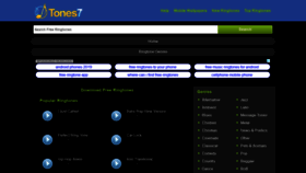 What Tones7.com website looked like in 2019 (6 years ago)