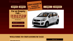 What Trivandrumtaxi.in website looked like in 2019 (4 years ago)