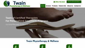 What Twainphysio.com website looked like in 2019 (4 years ago)