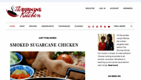 What Theburningkitchen.com website looked like in 2019 (4 years ago)