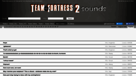 What Tf2sounds.com website looked like in 2019 (4 years ago)