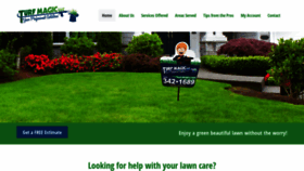 What Turf-magic.com website looked like in 2019 (4 years ago)