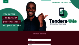 What Tenders4me.co.za website looked like in 2019 (4 years ago)