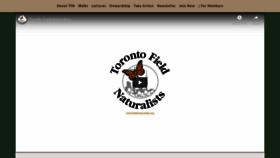 What Torontofieldnaturalists.org website looked like in 2019 (4 years ago)