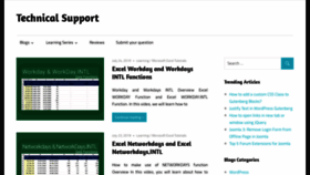 What Technicalsupport.blog website looked like in 2019 (4 years ago)