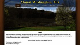 What Townofmtwashington.com website looked like in 2019 (4 years ago)
