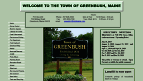 What Townofgreenbushmaine.org website looked like in 2019 (4 years ago)
