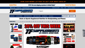 What Tfsupplements.com website looked like in 2019 (4 years ago)