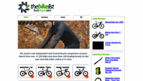 What Thebikelist.co.uk website looked like in 2019 (4 years ago)