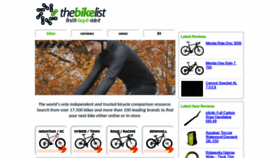 What Thebikelist.co.uk website looked like in 2019 (7 years ago)