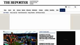 What Thereporteronline.com website looked like in 2019 (4 years ago)