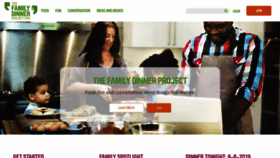 What Thefamilydinnerproject.org website looked like in 2019 (4 years ago)