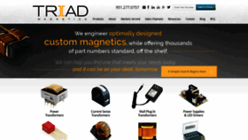 What Triadmagnetics.com website looked like in 2019 (4 years ago)