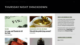 What Thursdaynightsmackdown.com website looked like in 2019 (4 years ago)