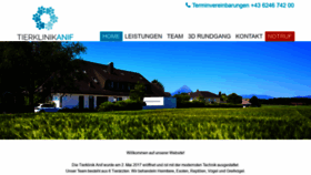 What Tierklinik-anif.at website looked like in 2019 (4 years ago)