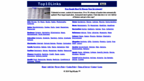 What Toptenlinks.com website looked like in 2019 (4 years ago)