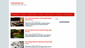 What Trendedecor.com website looked like in 2019 (4 years ago)