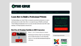 What Thegrue.org website looked like in 2019 (4 years ago)