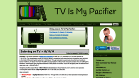 What Tvismypacifier.com website looked like in 2019 (4 years ago)