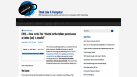 What Think-like-a-computer.com website looked like in 2019 (5 years ago)